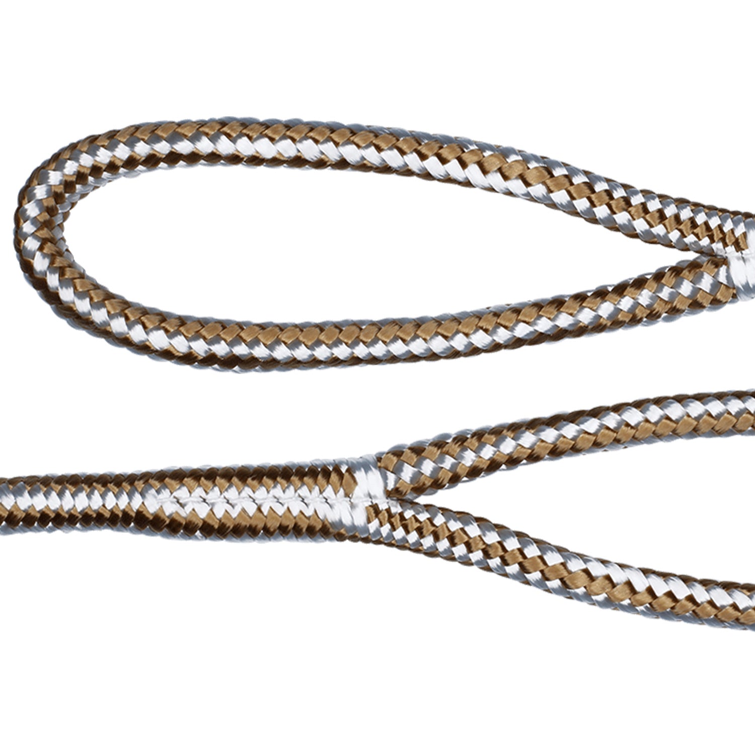 Titan 3/8in-6ft 3-strand Fender Line - White/Gold, 2pcs