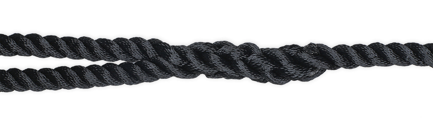 Titan 5/8in-20ft 3-strand Nylon Dock Line - Black