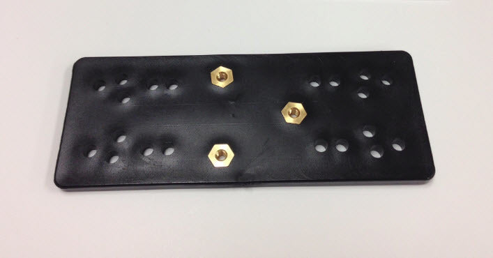 Anglers Pal/Panther 6 1/2in x 2 1/2in Mounting Plate - Nylon Composite - shop.cmpgroup.net