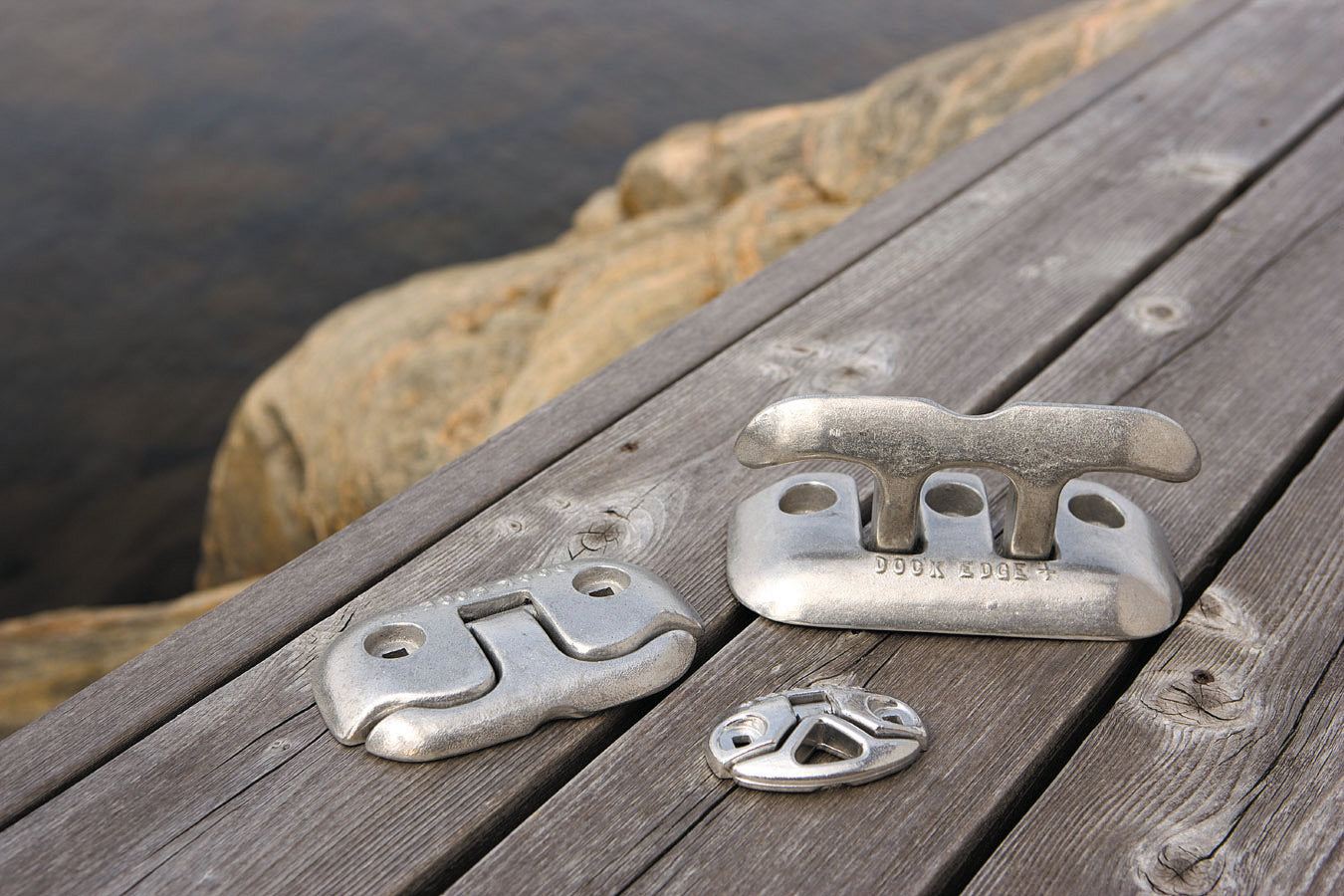 Dock Cleat Flip Up 8" Aluminum Polished