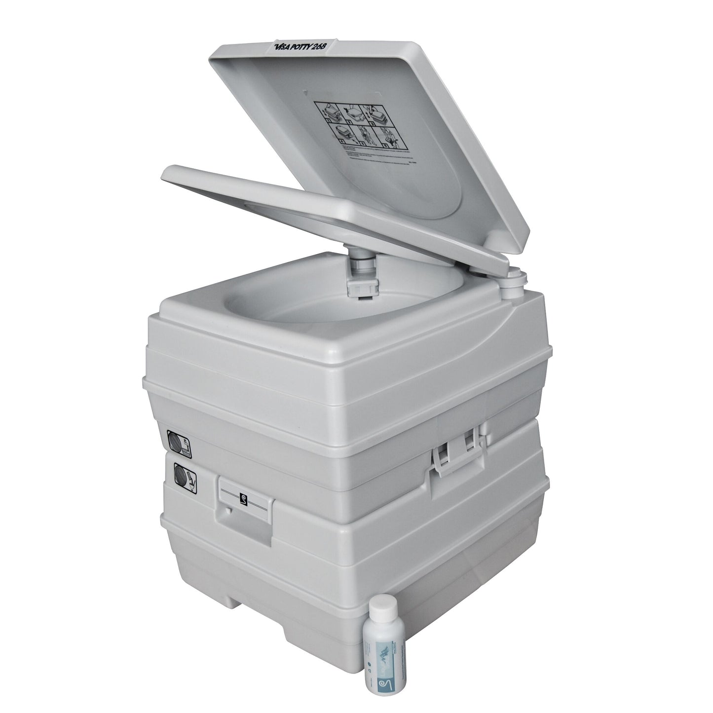 24Litre Visa Toilet; Grey - shop.cmpgroup.net