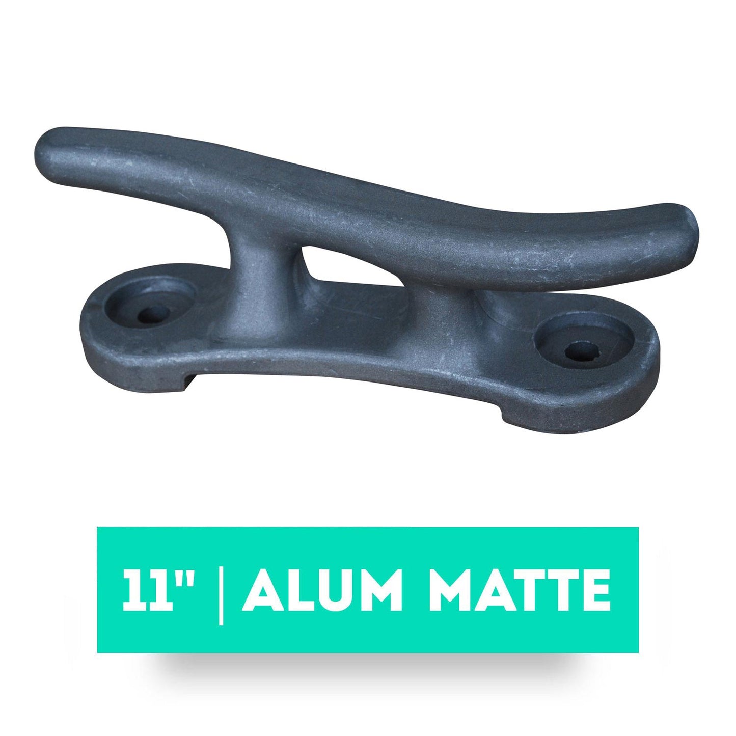 Dock Cleat "S" 11" Alum Matte