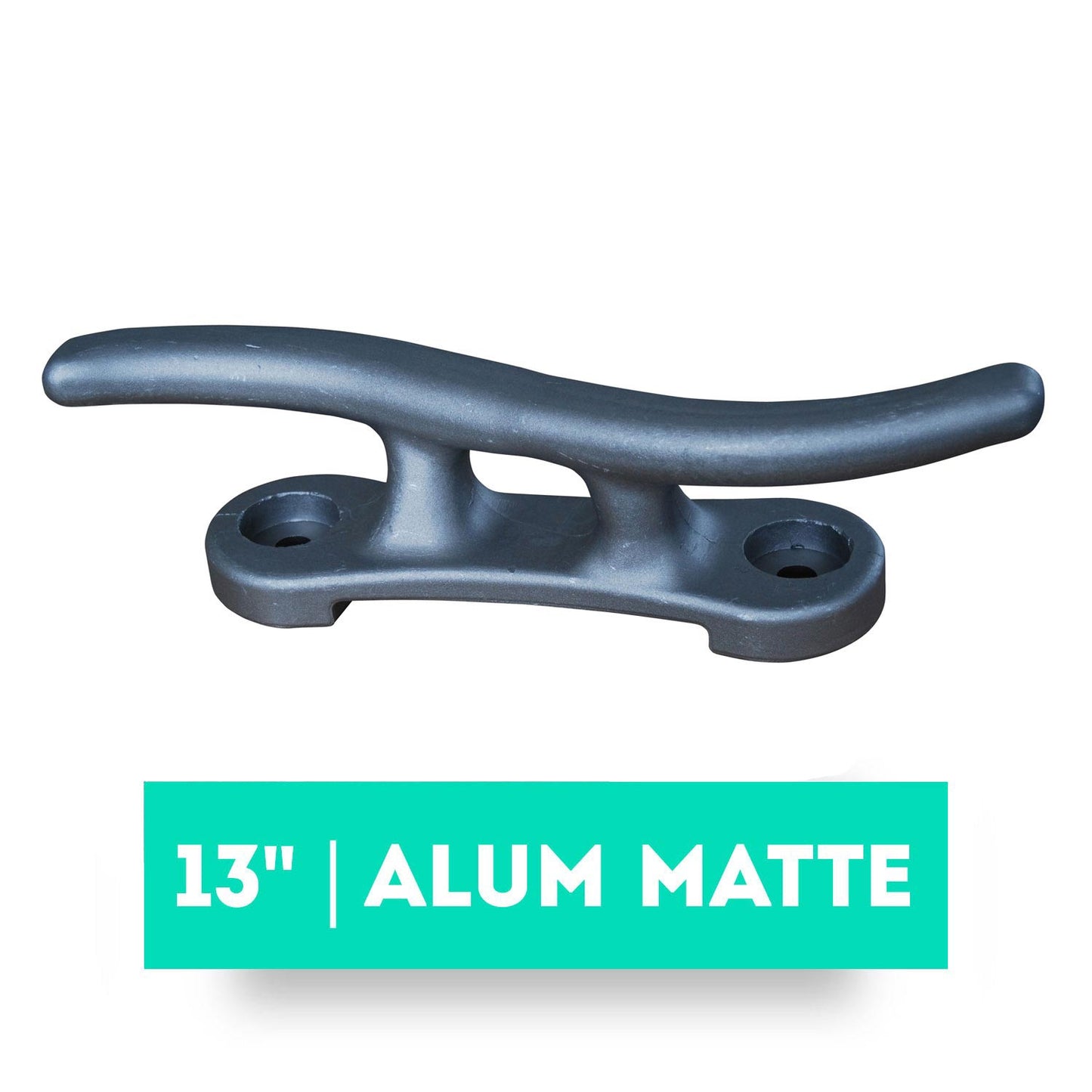 Dock Cleat "S" 13" Alum Matte