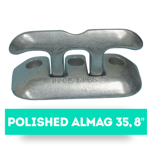 Dock Cleat Flip Up 8" Aluminum Polished