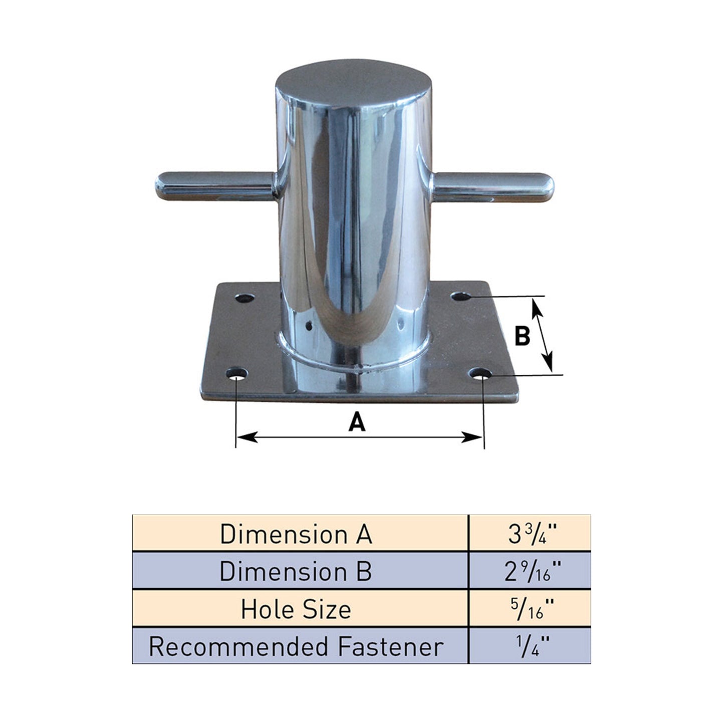 DockEdge+ Bollard 4" Stainless Steel