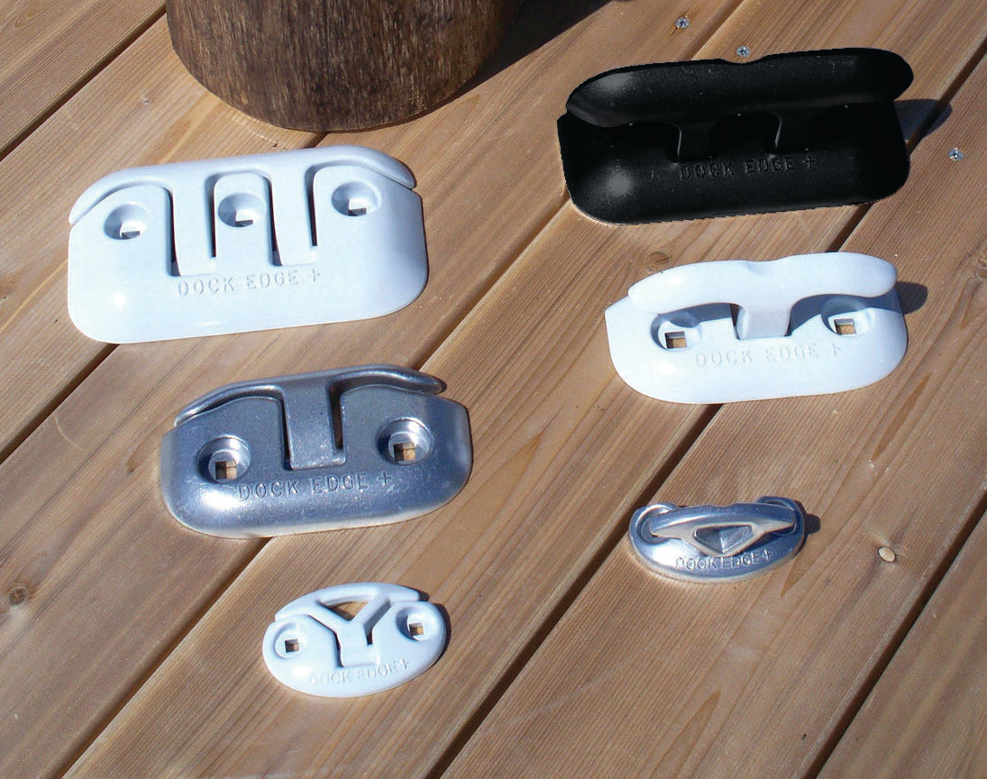 Dock Cleat Flip Up 8" Aluminum Black