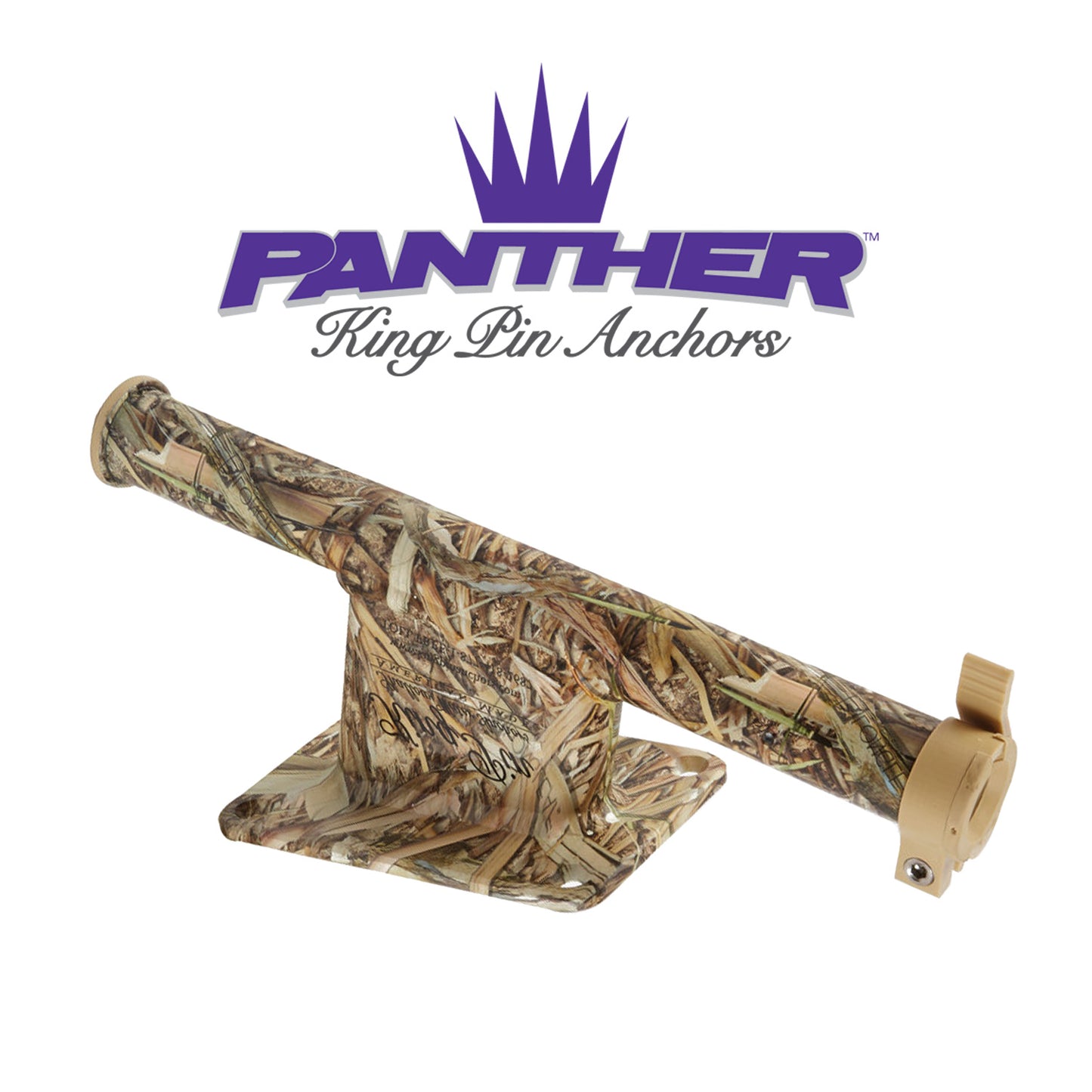 Panther King Pin 2.5" Transom Mount Bracket, Camo