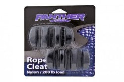 ROPE CLEAT 3" BLACK NYLON 2 PER PACK