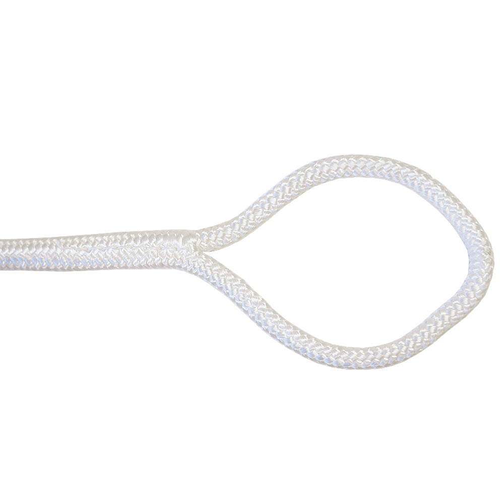 Titan 1/2in-10ft Double Braid Dock Line - White