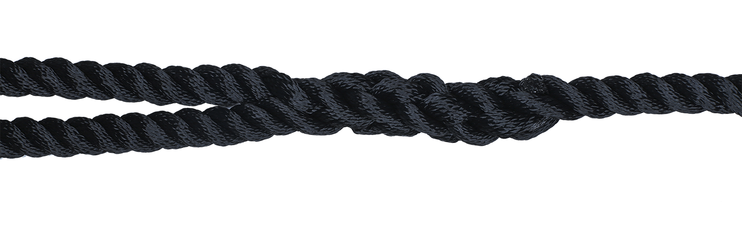 Titan 1/2in-25ft 3-strand Nylon Dock Line - Black