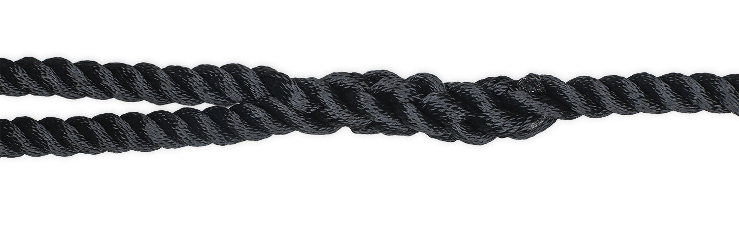 3-strand Nylon Dock Line; 3/8in X 25ft; Black - shop.cmpgroup.net