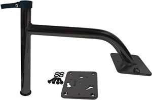 King Pin 6 in rise quick-release bow bracket, Black Powder Coat (KPB60B)