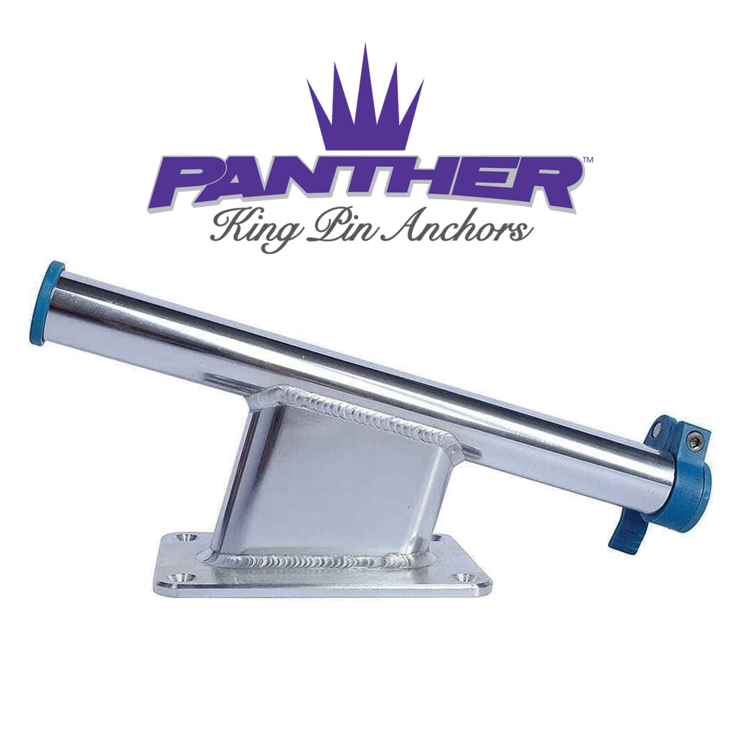 Panther King Pin 2.5" Transom Mount Bracket, Anodized