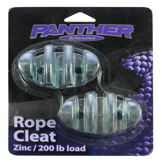 Panther 3" Rope Cleat, Zinc Plated - 2 pack