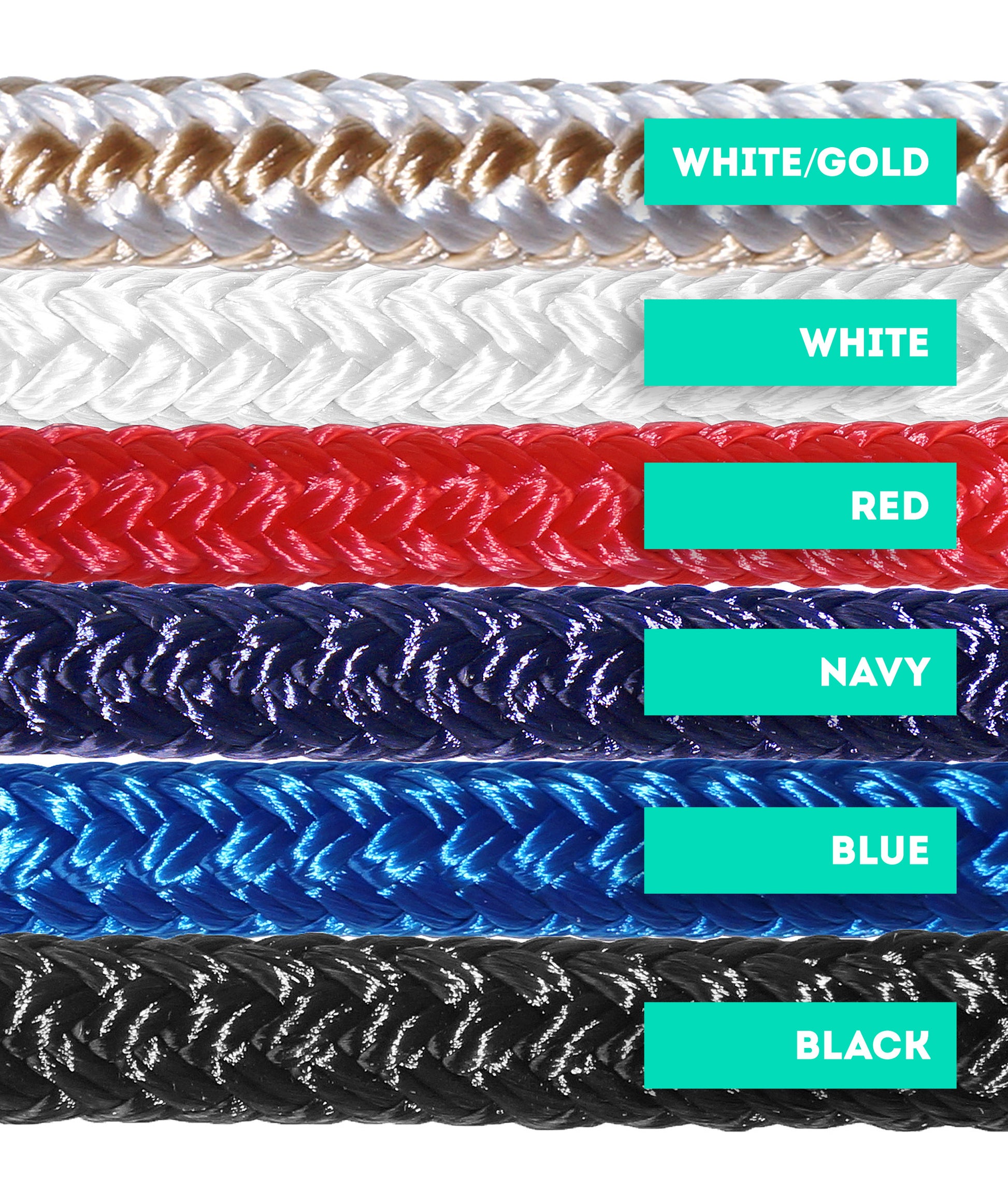 Titan Double Braid Dock Line - Colors